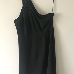 Banana Republic one shoulder dress. Size 12 black